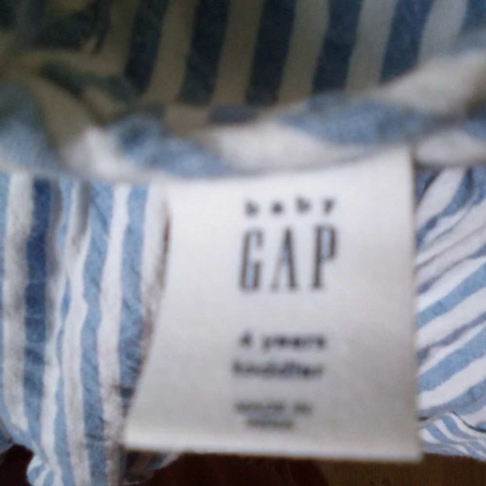 GAP Girls Green Floral Dress & Blue Striped Dress
